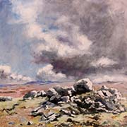 Wild Sky Over Bonehill Rocks, Dartmoor by Christopher Droop