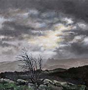 Stormy Day, Hunter's Tor, Dartmoor by Christopher Droop